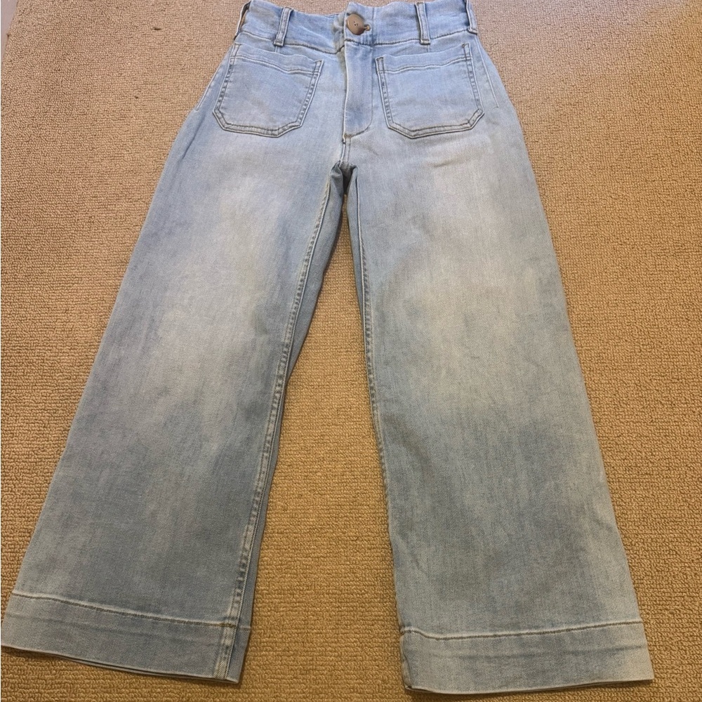Anthropologie Maeve Light Blue Wide Leg Jeans